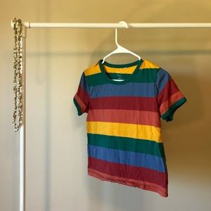 Rainbow Cropped PacSun Tee